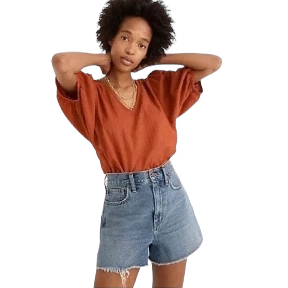 Madewell The MomJean Short Raw Hem Size 31
